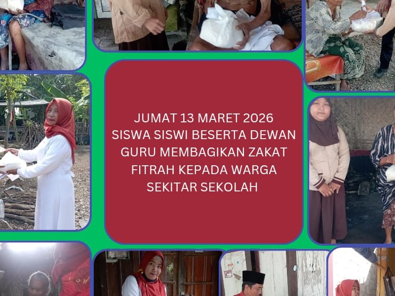 Pemebrian Zakat Fitrah kepada warga setempat